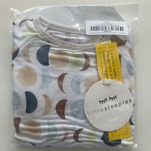 Little Sleepies Luna Neutral Crescent Zippy • NIP